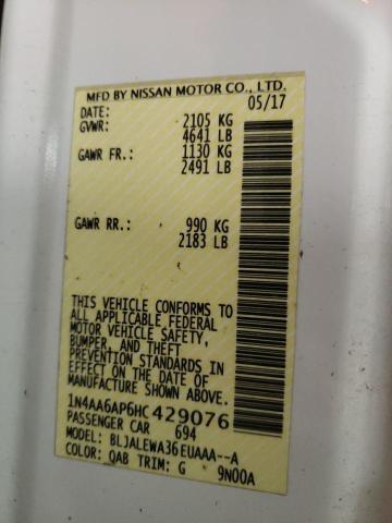 2017 NISSAN MAXIMA 3.5 - 1N4AA6AP6HC429076