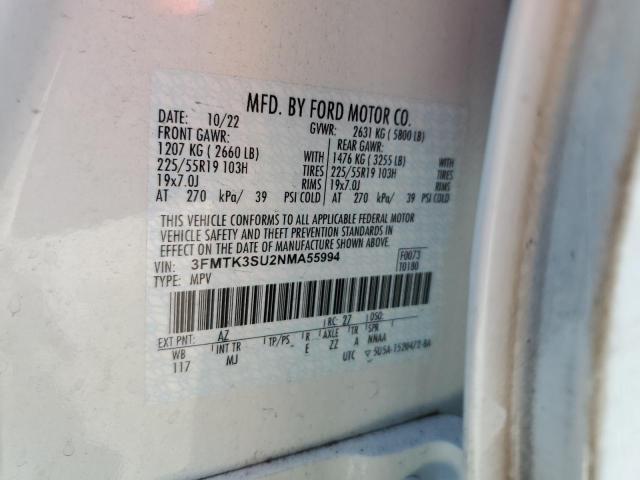 2022 FORD MUSTANG MA - 3FMTK3SU2NMA55994