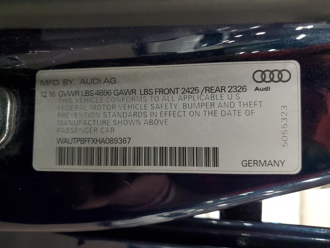 Lot #3020834749 2017 AUDI A3 E-TRON