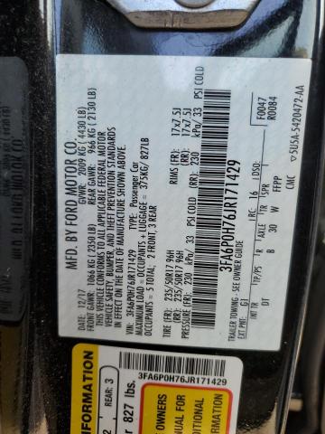 VIN 3FA6P0H76JR171429 2018 Ford Fusion, SE no.12