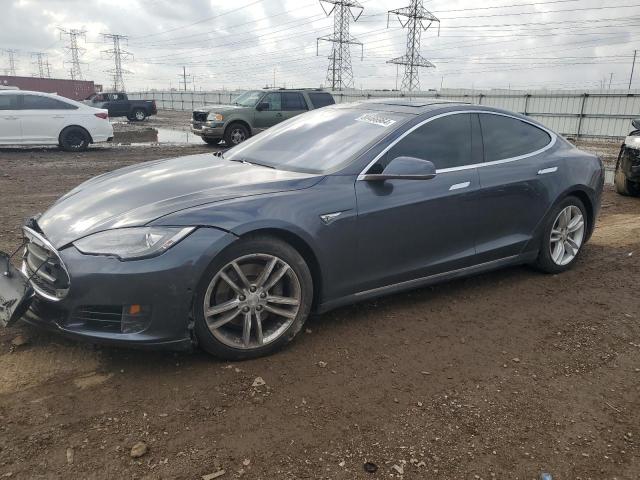 TESLA MODEL S 85 2015 gray  electric 5YJSA1H29FF089983 photo #1