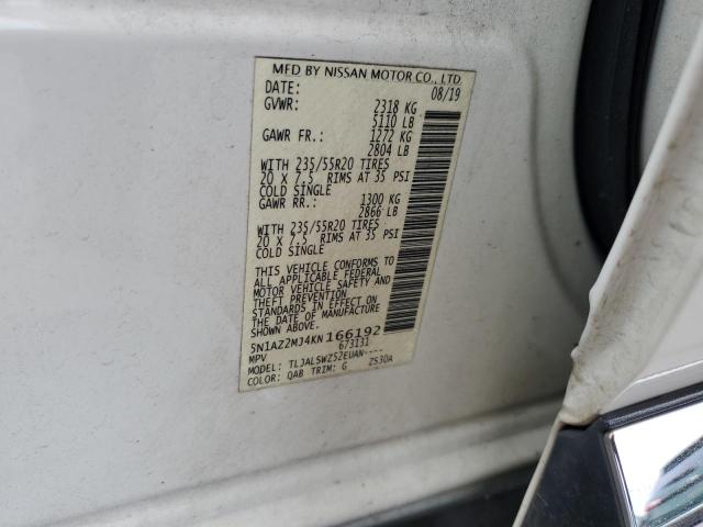 2019 NISSAN MURANO S - 5N1AZ2MJ4KN166192
