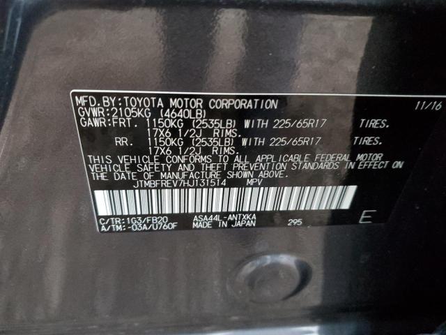 2017 TOYOTA RAV4 LE - JTMBFREV7HJ131514