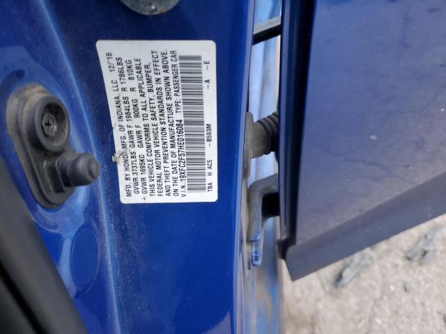 2017 HONDA CIVIC LX - 19XFC2F57HE016084