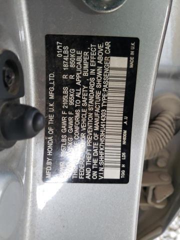 2017 HONDA CIVIC EX - SHHFK7H53HU414303