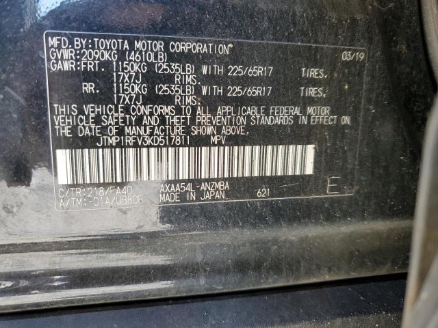 2019 TOYOTA RAV4 XLE - JTMP1RFV3KD517811