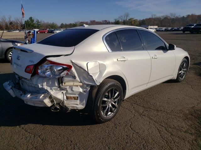 INFINITI G37 2009 white  gas JNKCV61F49M050327 photo #4