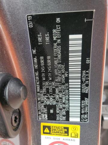 2019 TOYOTA HIGHLANDER - 5TDBZRFH0KS981236