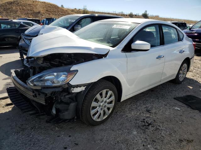 NISSAN SENTRA S 2017 white  gas 3N1AB7AP6HY367458 photo #1