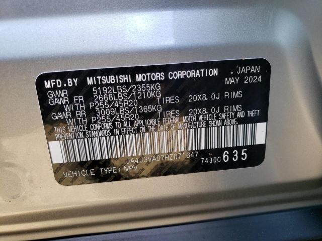 VIN JA4J3VA87RZ071647 2024 MITSUBISHI OUTLANDER no.12