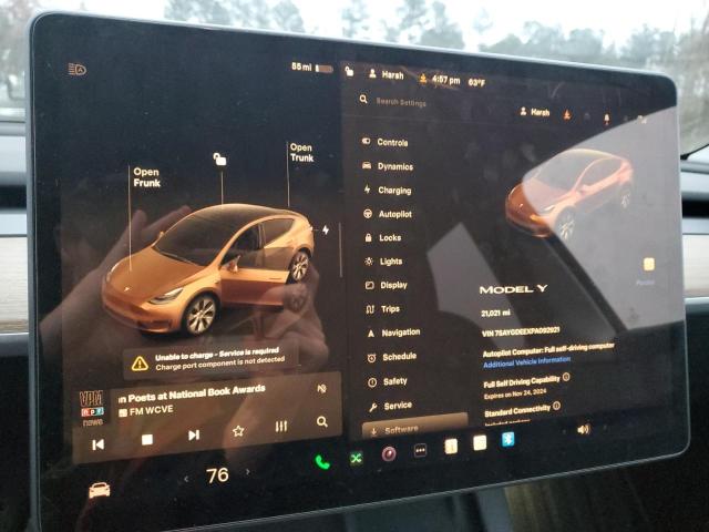 VIN 7SAYGDEEXPA092921 2023 TESLA MODEL Y no.9