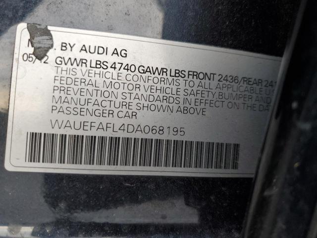 VIN WAUEFAFL4DA068195 2013 AUDI A4 no.12