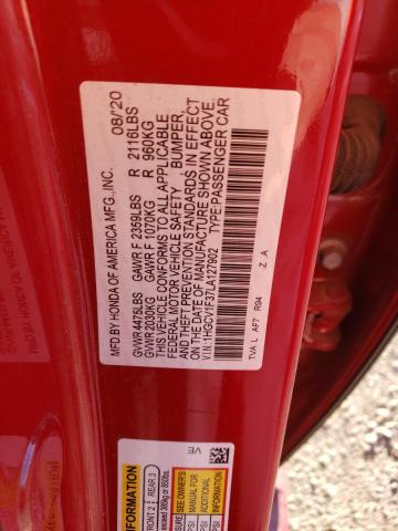 2020 HONDA ACCORD SPO - 1HGCV1F37LA127902