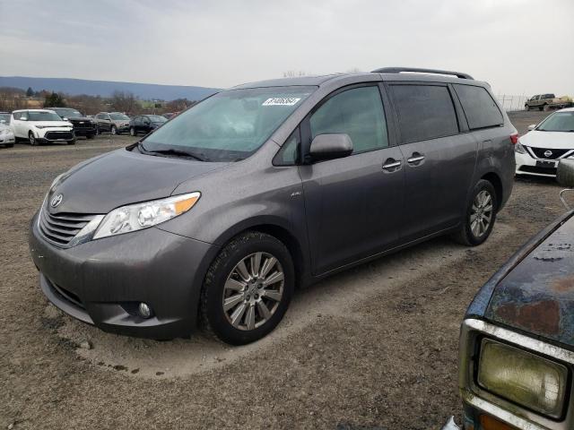 TOYOTA SIENNA XLE 2017 gray  gas 5TDDZ3DC2HS176862 photo #1