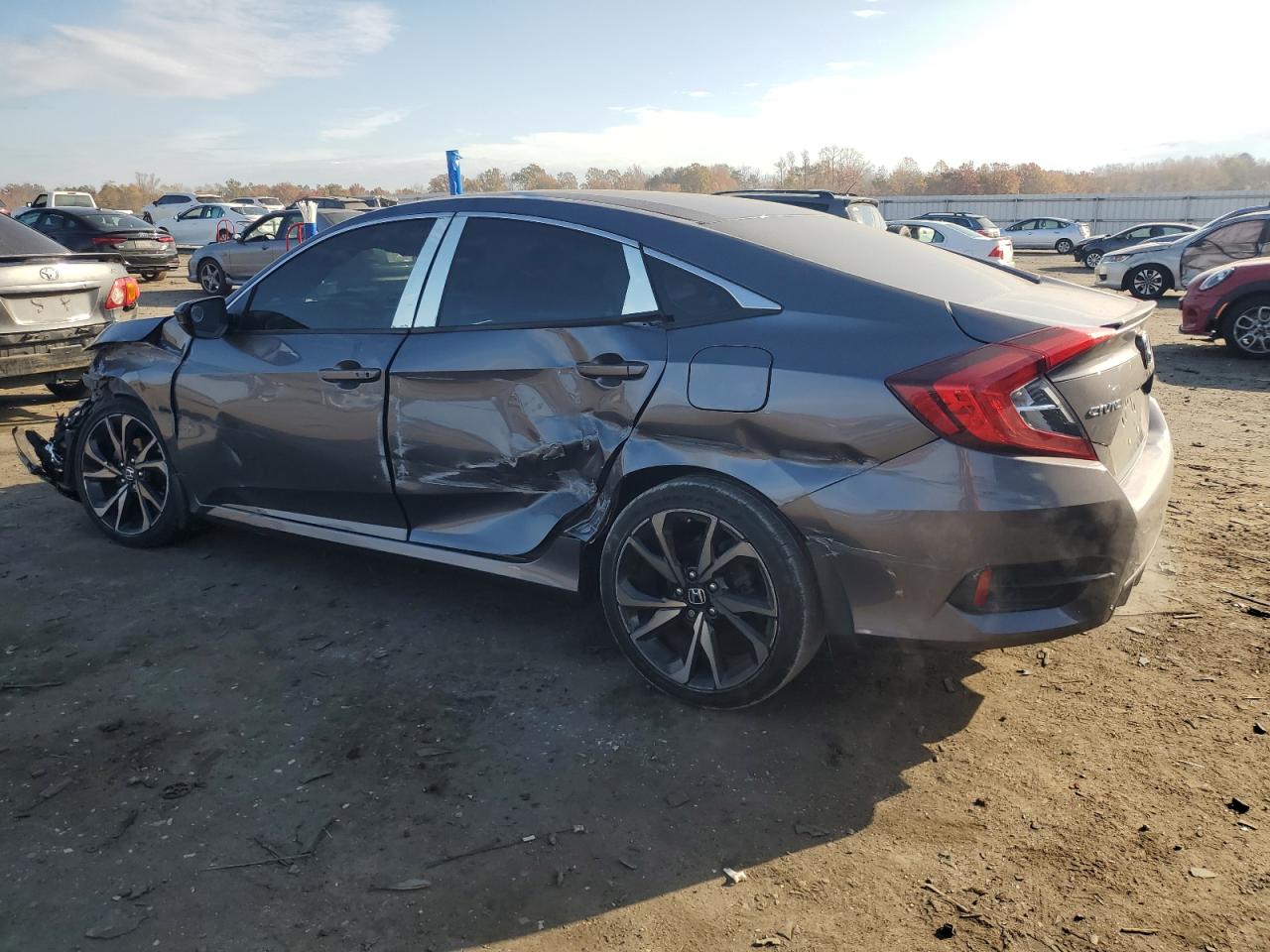 Lot #2976475993 2020 HONDA CIVIC SPOR