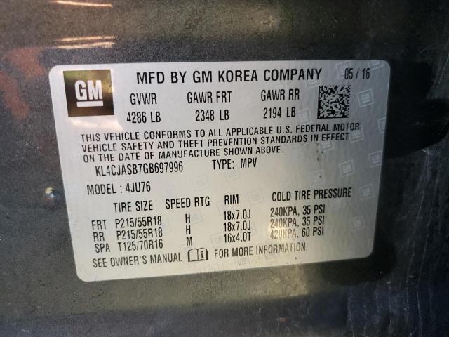 2016 BUICK ENCORE - KL4CJASB7GB697996