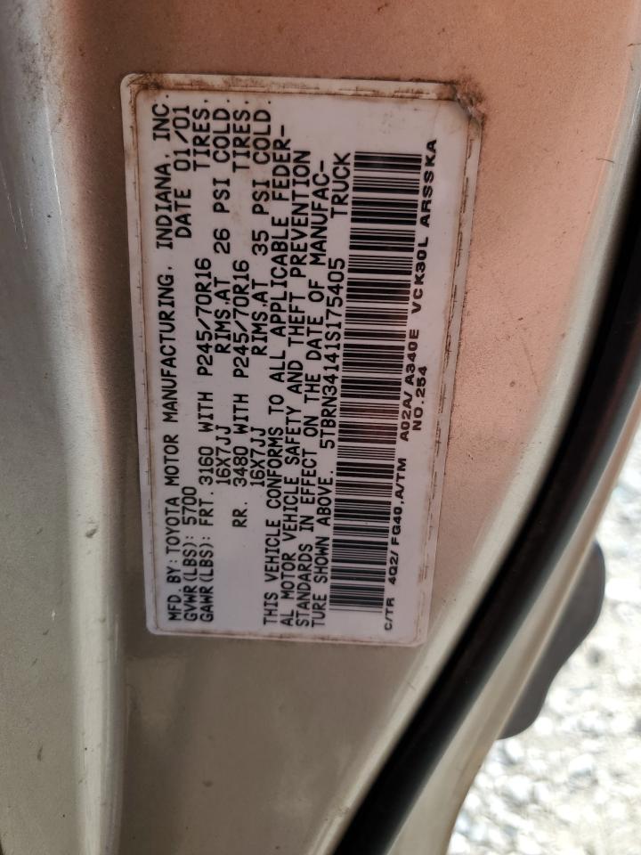 Lot #3004099994 2001 TOYOTA TUNDRA ACC