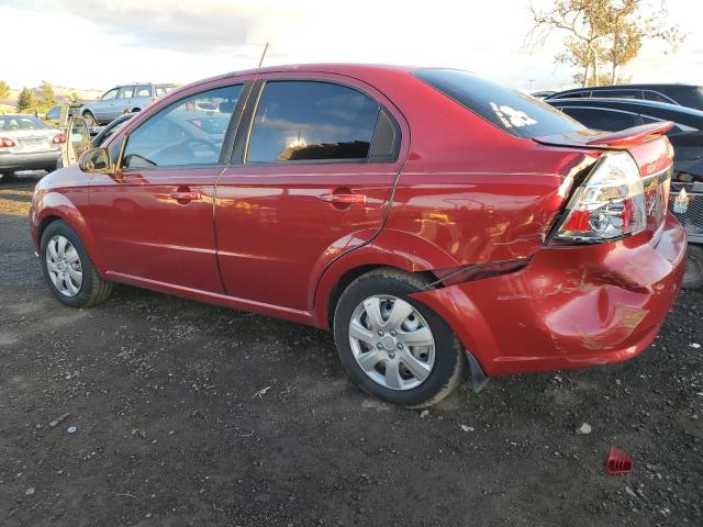 CHEVROLET AVEO LT 2011 red sedan 4d gas KL1TG5DE1BB249952 photo #3