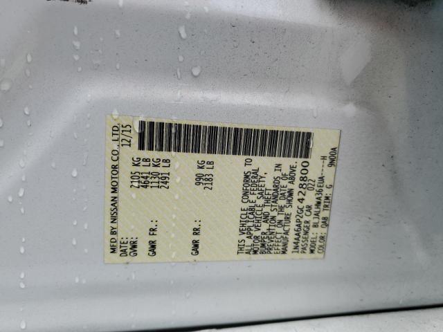 2016 NISSAN MAXIMA 3.5 - 1N4AA6AP2GC428800