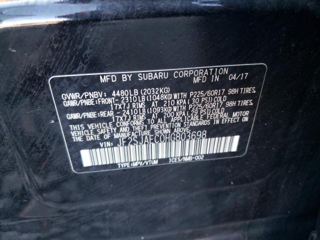 2017 SUBARU FORESTER 2 - JF2SJAEC0HG803698