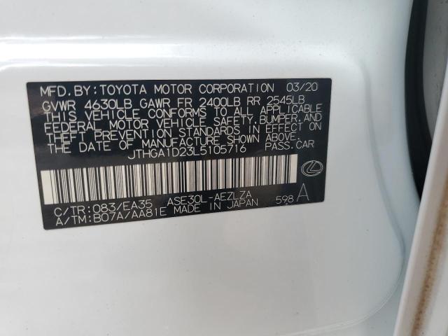 2020 LEXUS IS 300 F S - JTHGA1D23L5105716