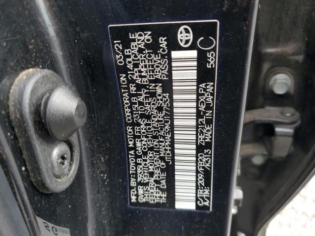 JTDHPMAE9MJ177534 2021 TOYOTA COROLLA