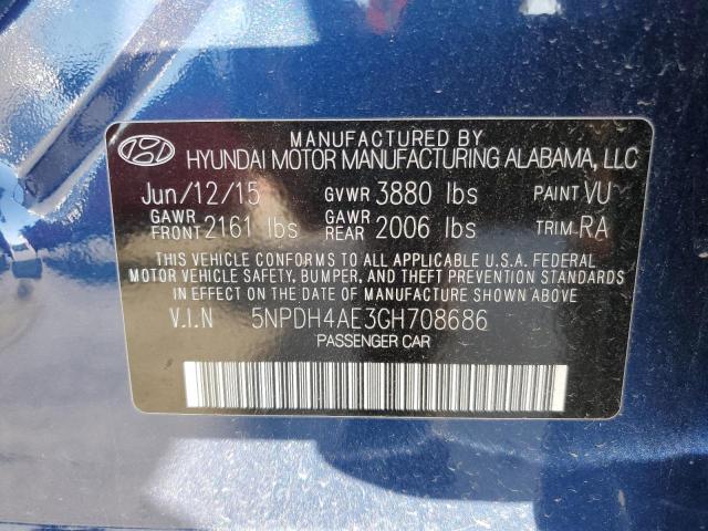 2016 HYUNDAI ELANTRA SE - 5NPDH4AE3GH708686