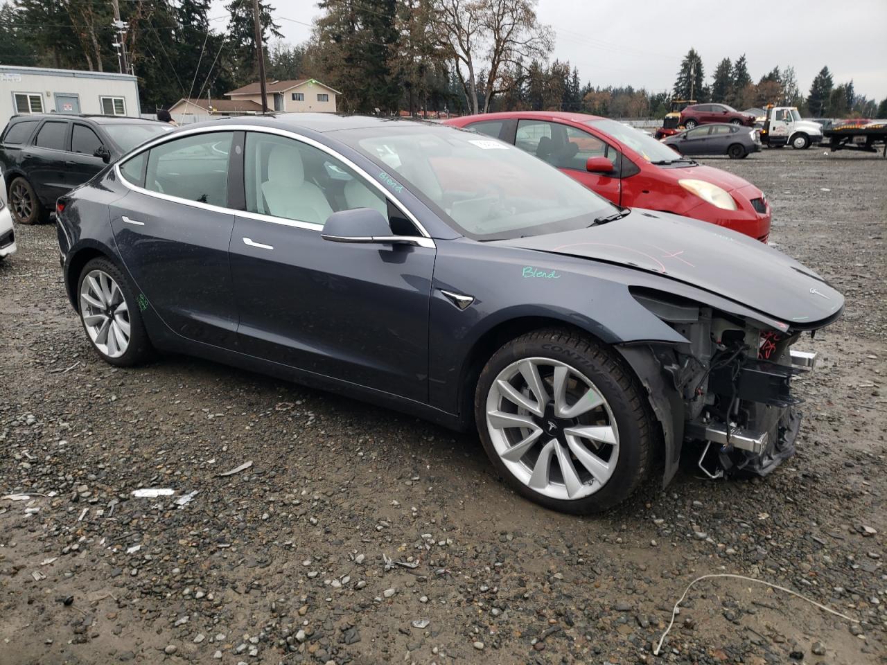 Lot #2991851161 2020 TESLA MODEL 3