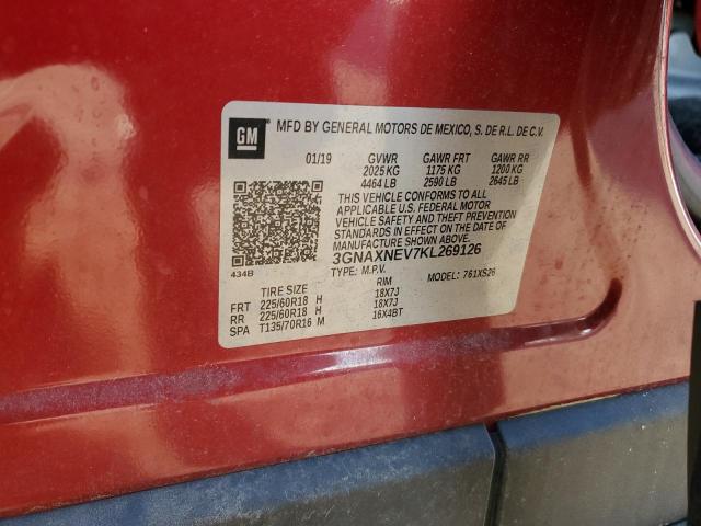 2019 CHEVROLET EQUINOX PR - 3GNAXNEV7KL269126