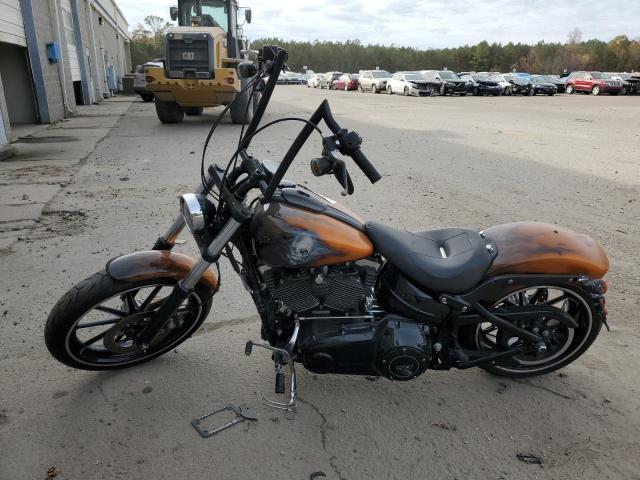 HARLEY-DAVIDSON FXSB BREAK 2014 brown road/str gas 1HD1BFV11EB041735 photo #4