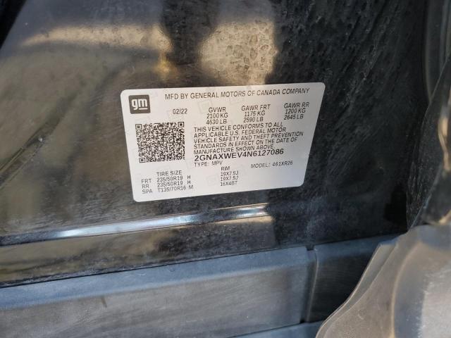 2022 CHEVROLET EQUINOX RS - 2GNAXWEV4N6127086