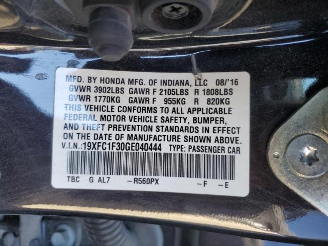 2016 HONDA CIVIC EX - 19XFC1F30GE040444