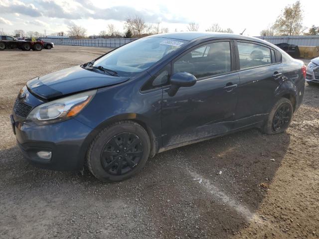 KIA RIO LX 2013 blue  gas KNADM4A34D6136346 photo #1