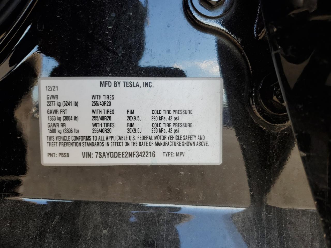 Lot #3033239886 2022 TESLA MODEL Y