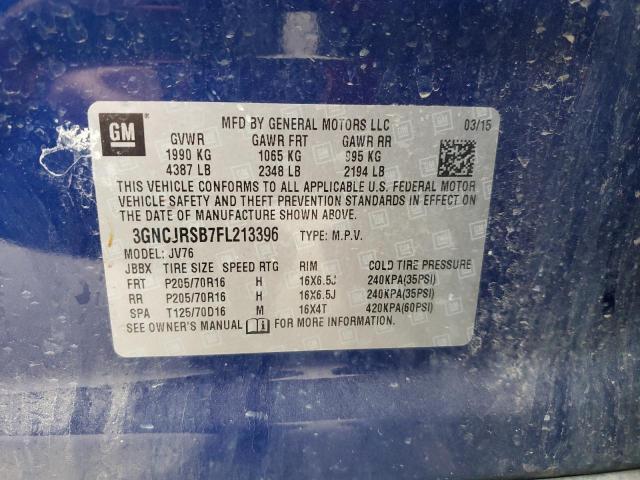 2015 CHEVROLET TRAX 1LT - 3GNCJRSB7FL213396