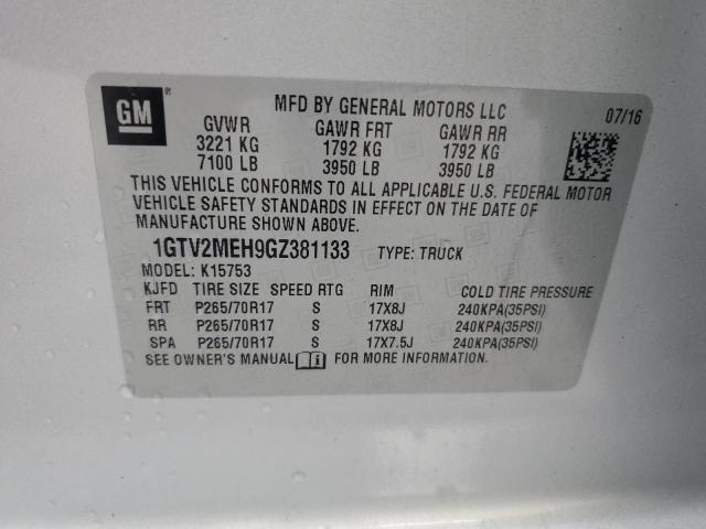 2016 GMC SIERRA K15 - 1GTV2MEH9GZ381133
