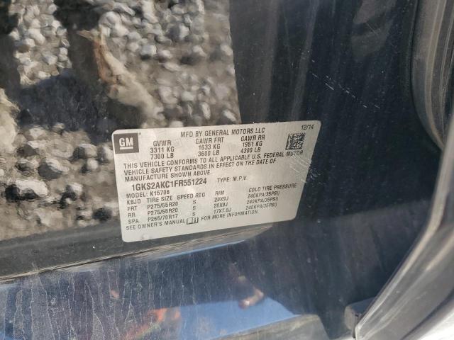 2015 GMC YUKON SLE 1GKS2AKC1FR551224