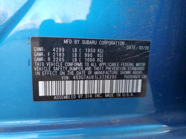 2020 SUBARU IMPREZA LI - 4S3GTAU61L3716290