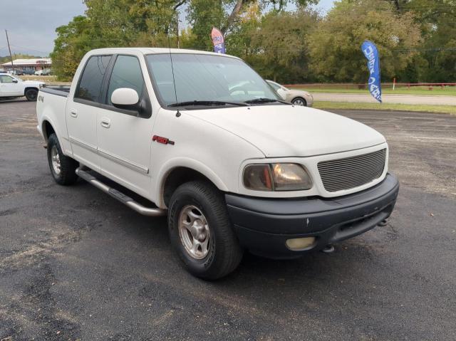 FORD F150 SUPER 2001 white crew pic gas 1FTRW08L41KE05871 photo #1