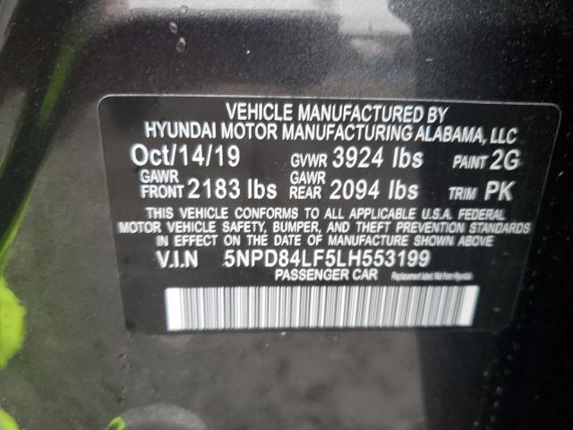 2020 HYUNDAI ELANTRA SE 5NPD84LF5LH553199