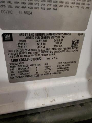 2017 BUICK ENVISION E - LRBFXDSA2HD198022