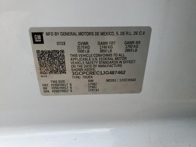 VIN 3GCPCREC1JG487462 2018 CHEVROLET ALL MODELS no.12