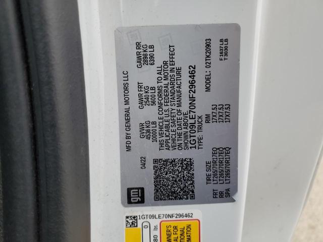 2022 GMC SIERRA K25 - 1GT09LE70NF296462
