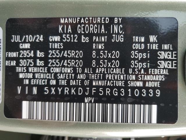 VIN 5XYRKDJF5RG310339 2024 KIA SORENTO no.14