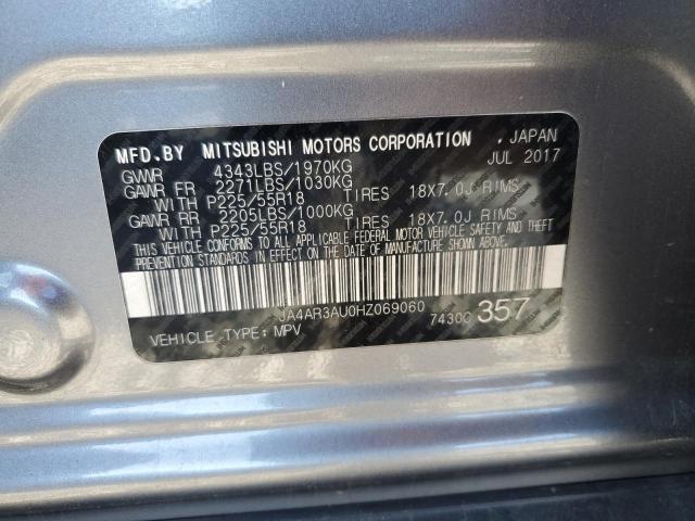 2017 MITSUBISHI OUTLANDER - JA4AR3AU0HZ069060