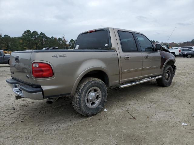 FORD F150 SUPER 2001 tan  gas 1FTRW08L31KF37486 photo #4