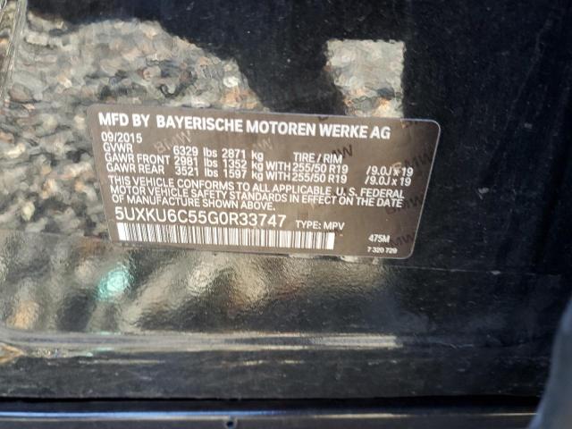 2016 BMW X6 XDRIVE5 - 5UXKU6C55G0R33747
