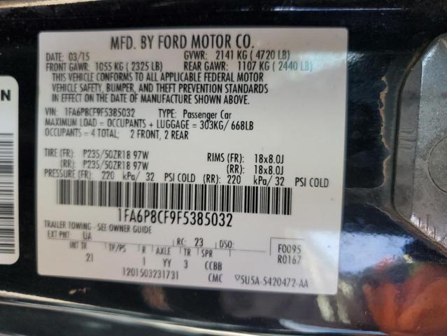2015 FORD MUSTANG GT - 1FA6P8CF9F5385032