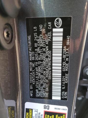 VIN 58ADZ1B11RU163530 2024 LEXUS ES350 no.12