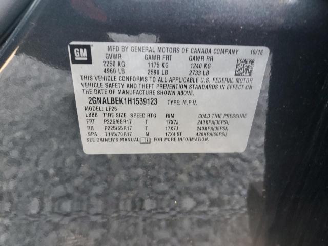 2017 CHEVROLET EQUINOX LS - 2GNALBEK1H1539123